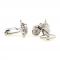 Silver Tone Novelty Farm Tractor Cufflinks 2.JPG